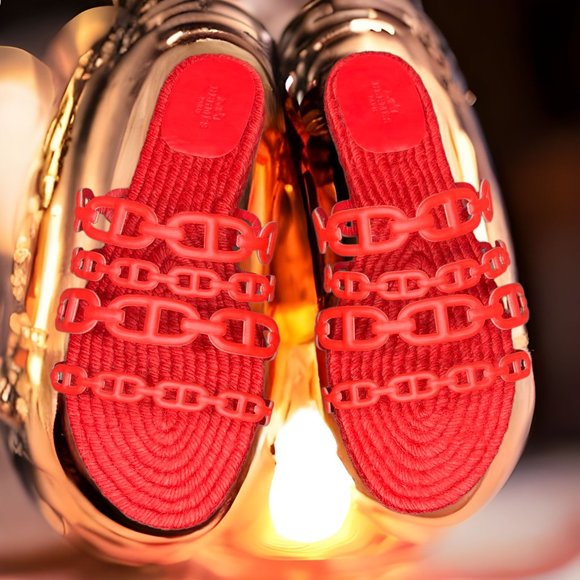 Hermes Ancone Espadrille Sandals EU 40 Most Expensive Leather Model - Picture 13 of 14